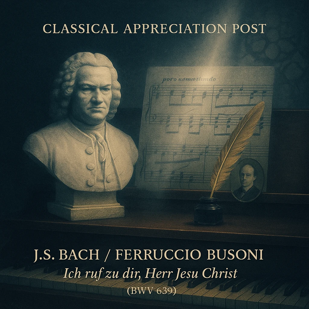 Classical appreciation post artwork for Bach and Busoni piano music